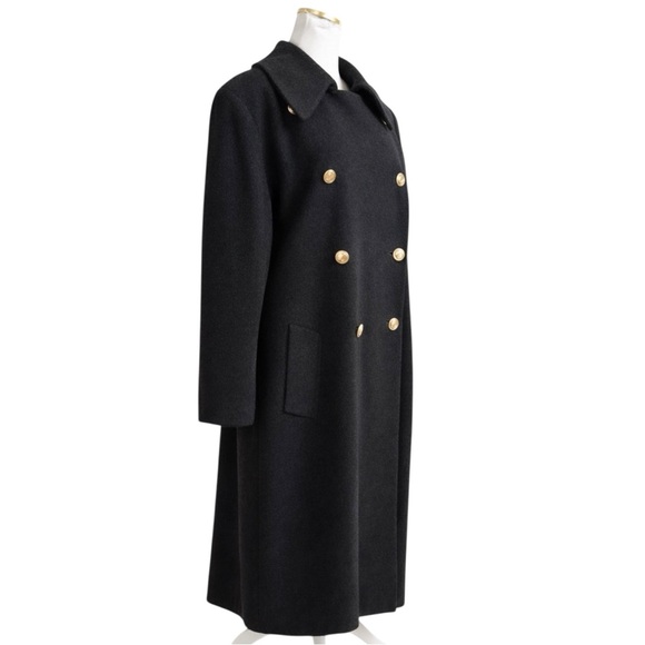 Christian Dior Loro Piana Wool Vintage Military Coat COA - Picture 2 of 10